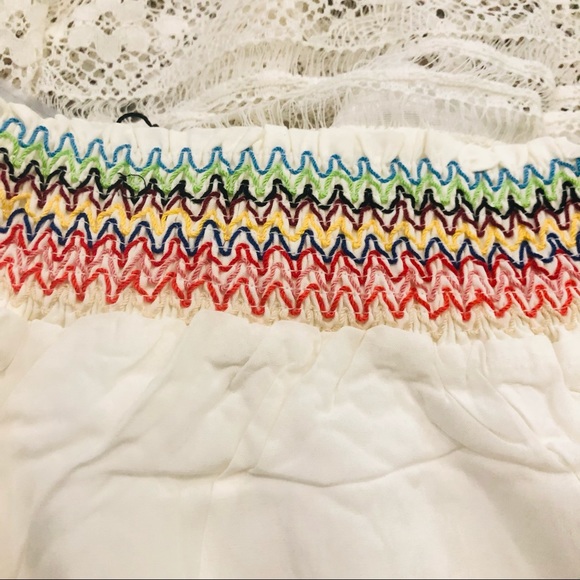 Gypsy Bohemian Crochet Lace White Maxi Skirt - Picture 5 of 6